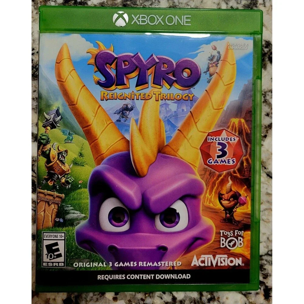 Spyro Reignited Trilogy - Microsoft Xbox One,NO MANUAL, CLN DISC, FAST SHIPPING